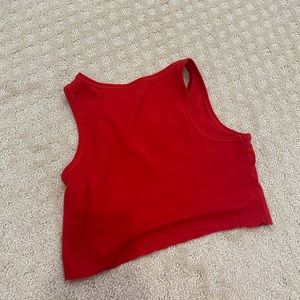 carter mini red tank// great for working out and at home
